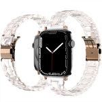 Apple Watchシリーズ用電気めっきアクリルウォッチバンド, 7 45mm / 6&SE&5&4 44mm / 3&2&1 42mm, 7 41mm / 6&SE&5&4 40mm / 3&2&1 38mm