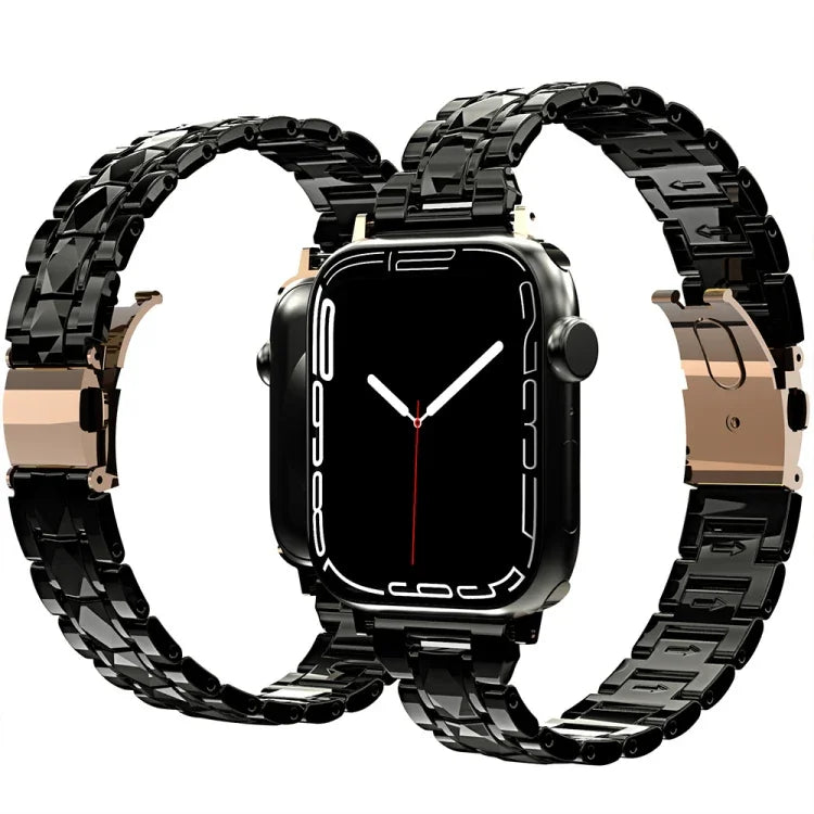 Apple Watchシリーズ用電気めっきアクリルウォッチバンド, 7 45mm / 6&SE&5&4 44mm / 3&2&1 42mm, 7 41mm / 6&SE&5&4 40mm / 3&2&1 38mm