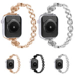 Apple Watchシリーズ用クリスタルテクスチャーメタルウォッチバンド, 7 45mm / 6&SE&5&4 44mm / 3&2&1 42mm, 7 41mm / 6&SE&5&4 40mm / 3&2&1 38mm