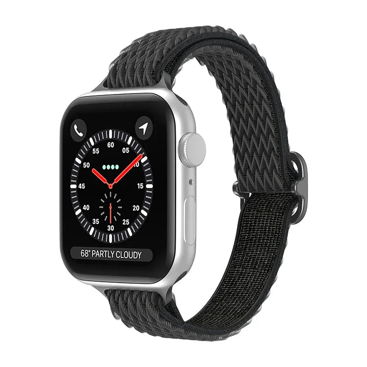 Apple Watchシリーズ用ウェーブスモールウエストナイロンウォッチバンド, 7 45mm / 6&SE&5&4 44mm / 3&2&1 42mm, 7 41mm / 6&SE&5&4 40mm / 3&2&1 38mm