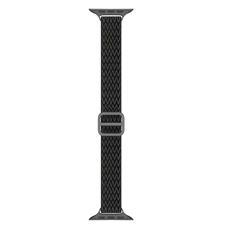 Wave Small Waist Nylon Watch Band For Apple Watch Series, 7 45mm / 6&SE&5&4 44mm / 3&2&1 42mm, 7 41mm / 6&SE&5&4 40mm / 3&2&1 38mm