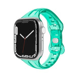 Apple Watchシリーズ用TPU 8バックルウォッチバンド, 7 45mm / 6&SE&5&4 44mm / 3&2&1 42mm, 7 41mm / 6&SE&5&4 40mm / 3&2&1 38mm
