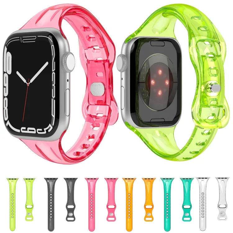 Apple Watchシリーズ用TPU 8バックルウォッチバンド, 7 45mm / 6&SE&5&4 44mm / 3&2&1 42mm, 7 41mm / 6&SE&5&4 40mm / 3&2&1 38mm