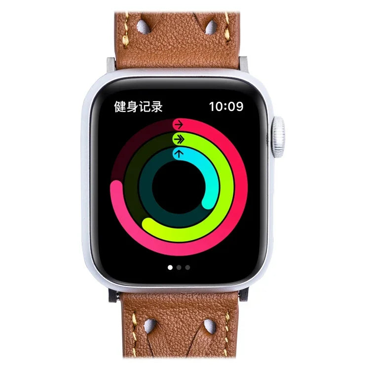 Apple Watchシリーズ用本革織りウォッチストラップ, 7 45mm / 6&SE&5&4 44mm / 3&2&1 42mm, 7 41mm / 6&SE&5&4 40mm / 3&2&1 38mm