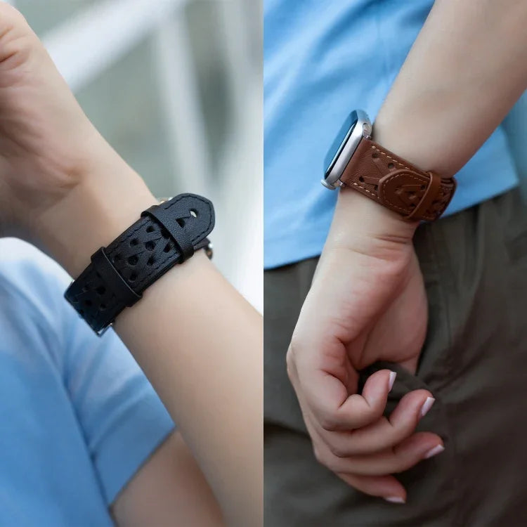 Apple Watchシリーズ用本革織りウォッチストラップ, 7 45mm / 6&SE&5&4 44mm / 3&2&1 42mm, 7 41mm / 6&SE&5&4 40mm / 3&2&1 38mm