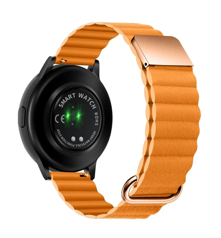 マグネットバックルレザーワッチバンド、20mm Samsung Galaxy Watch3 41mm用、20mm Samsung Galaxy Watch3 45mm用、22mm Samsung Galaxy Watch3 41mm用、22mm Samsung Galaxy Watch3 45mm用