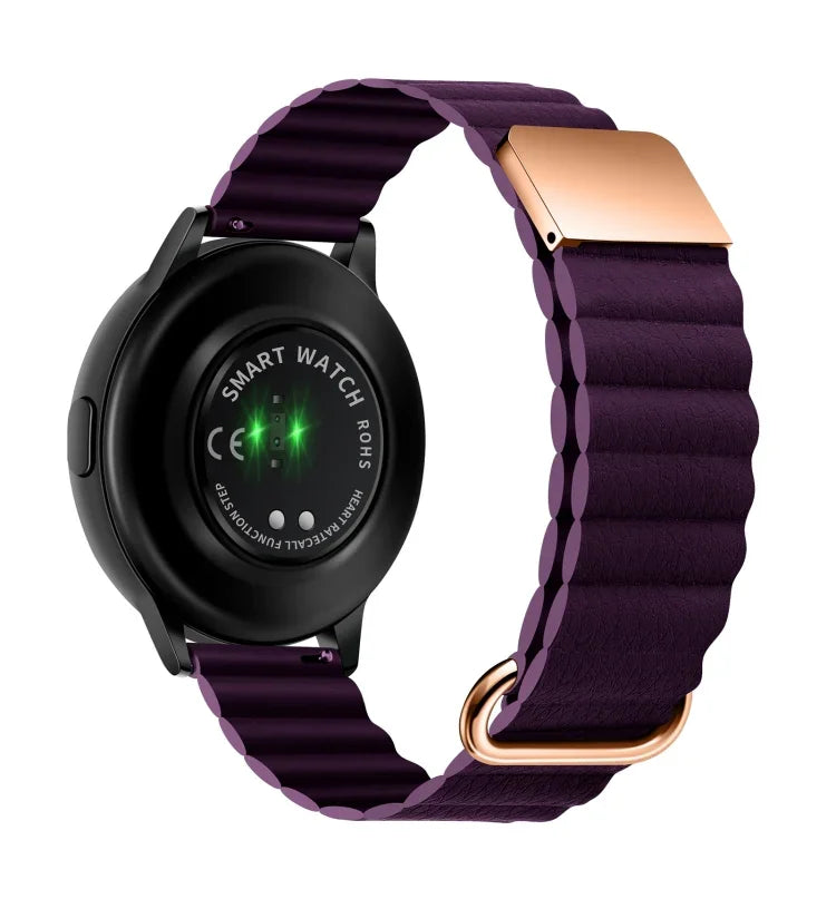 マグネットバックルレザーワッチバンド、20mm Samsung Galaxy Watch3 41mm用、20mm Samsung Galaxy Watch3 45mm用、22mm Samsung Galaxy Watch3 41mm用、22mm Samsung Galaxy Watch3 45mm用