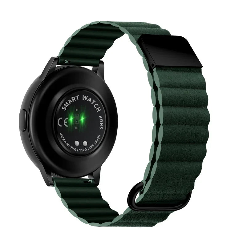マグネットバックルレザーワッチバンド、20mm Samsung Galaxy Watch3 41mm用、20mm Samsung Galaxy Watch3 45mm用、22mm Samsung Galaxy Watch3 41mm用、22mm Samsung Galaxy Watch3 45mm用