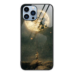 Colorful Painted Glass Phone Case, For iPhone 14, For iPhone 13 Pro Max, For iPhone 13 Pro