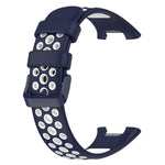 For Xiaomi Mi Band 7 Pro Two-Color Breathable Silicone Watch Band