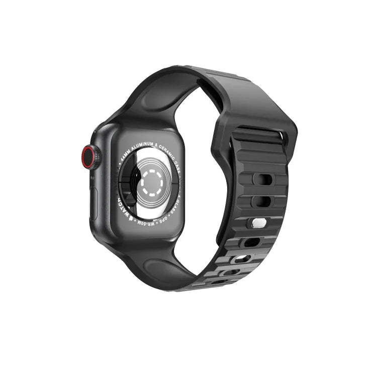 Apple Watchシリーズ用ウェービーシリコンウォッチストラップ, 7 45mm / 6&SE&5&4 44mm / 3&2&1 42mm, 7 41mm / 6&SE&5&4 40mm / 3&2&1 38mm