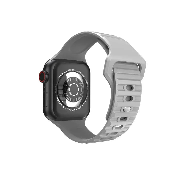 Apple Watchシリーズ用ウェービーシリコンウォッチストラップ, 7 45mm / 6&SE&5&4 44mm / 3&2&1 42mm, 7 41mm / 6&SE&5&4 40mm / 3&2&1 38mm