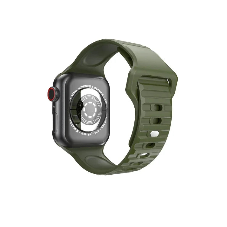Apple Watchシリーズ用ウェービーシリコンウォッチストラップ, 7 45mm / 6&SE&5&4 44mm / 3&2&1 42mm, 7 41mm / 6&SE&5&4 40mm / 3&2&1 38mm