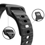 Apple Watchシリーズ用ウェービーシリコンウォッチストラップ, 7 45mm / 6&SE&5&4 44mm / 3&2&1 42mm, 7 41mm / 6&SE&5&4 40mm / 3&2&1 38mm