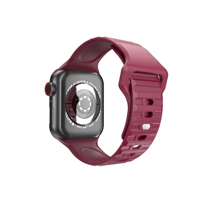 Apple Watchシリーズ用ウェービーシリコンウォッチストラップ, 7 45mm / 6&SE&5&4 44mm / 3&2&1 42mm, 7 41mm / 6&SE&5&4 40mm / 3&2&1 38mm