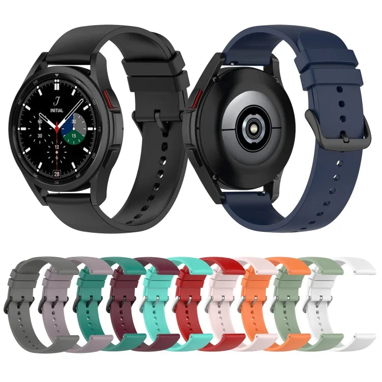 20mmラウンドテールシリコンウォッチバンド、Samsung Galaxy Watch 5 40mm用、Samsung Galaxy Watch 5 44mm用、Samsung Galaxy Watch 5 Pro 45mm用
