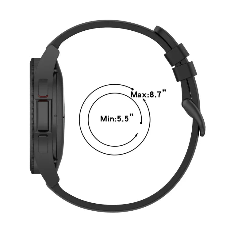 20mmラウンドテールシリコンウォッチバンド、Samsung Galaxy Watch 5 40mm用、Samsung Galaxy Watch 5 44mm用、Samsung Galaxy Watch 5 Pro 45mm用