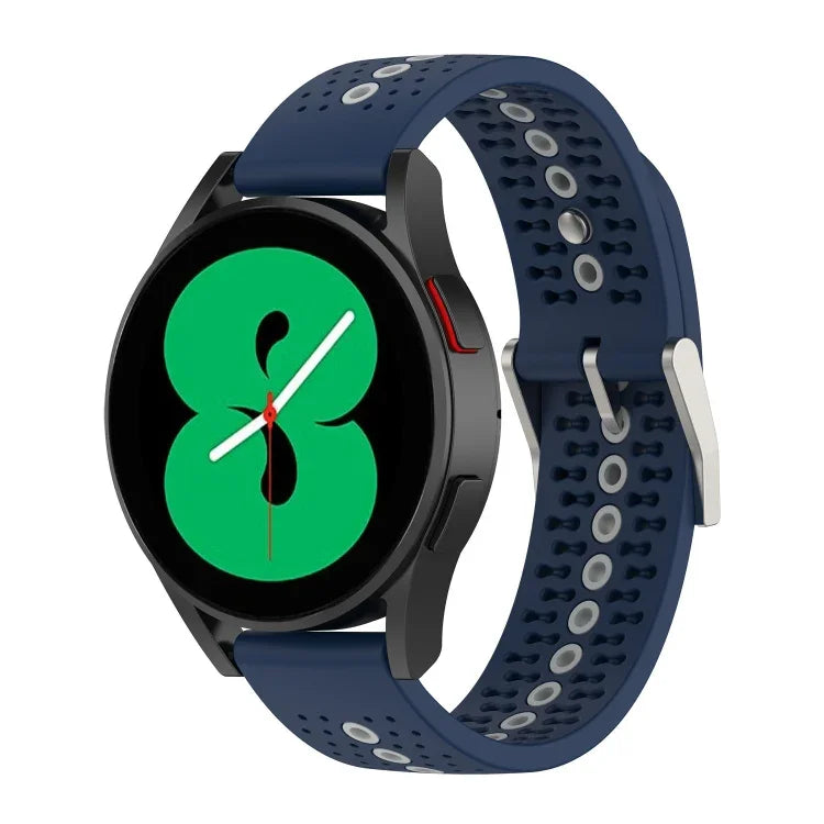 20mmカラフルホールシリコンウォッチバンド、Samsung Galaxy Watch 5 40mm用、Samsung Galaxy Watch 5 44mm用、Samsung Galaxy Watch 5 Pro 45mm用
