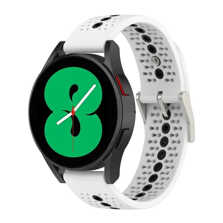 20mmカラフルホールシリコンウォッチバンド、Samsung Galaxy Watch 5 40mm用、Samsung Galaxy Watch 5 44mm用、Samsung Galaxy Watch 5 Pro 45mm用