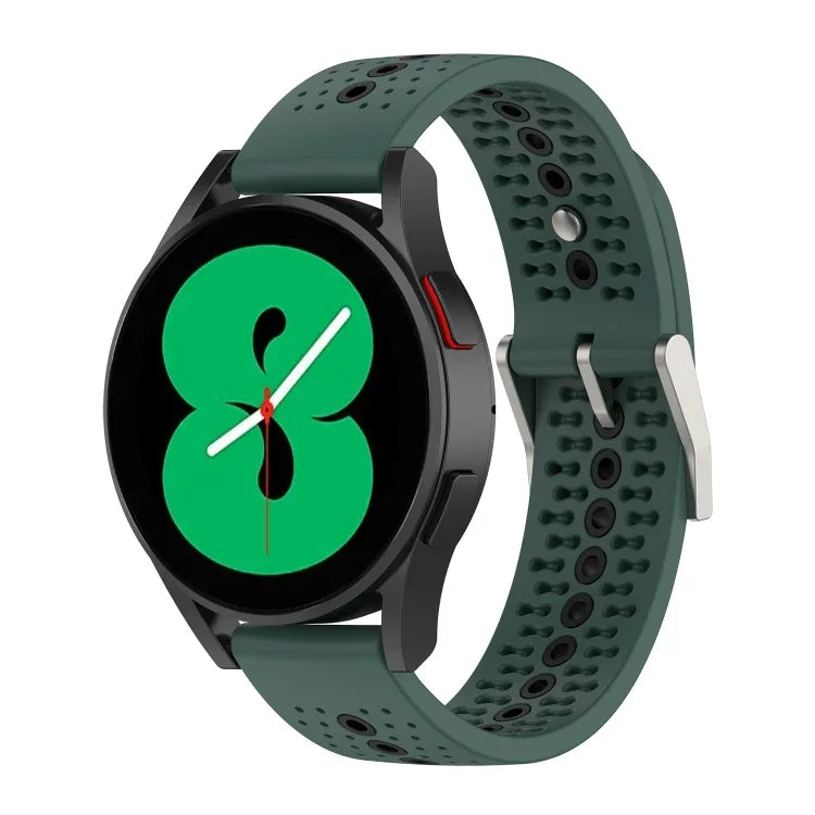 20mmカラフルホールシリコンウォッチバンド、Samsung Galaxy Watch 5 40mm用、Samsung Galaxy Watch 5 44mm用、Samsung Galaxy Watch 5 Pro 45mm用