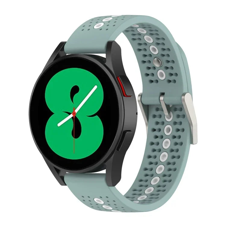 20mmカラフルホールシリコンウォッチバンド、Samsung Galaxy Watch 5 40mm用、Samsung Galaxy Watch 5 44mm用、Samsung Galaxy Watch 5 Pro 45mm用