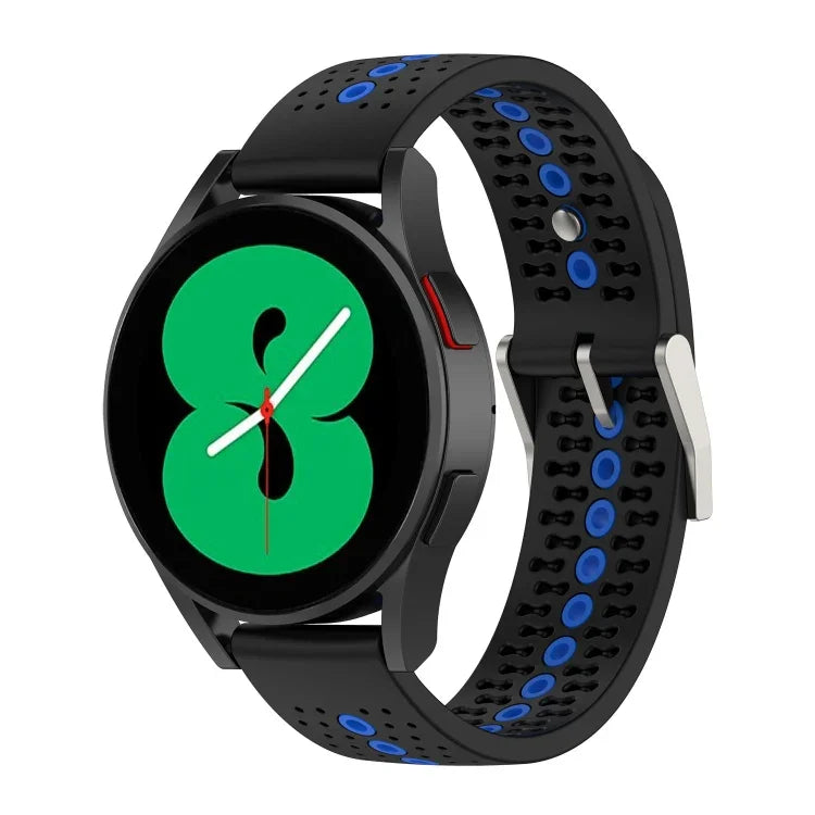 20mmカラフルホールシリコンウォッチバンド、Samsung Galaxy Watch 5 40mm用、Samsung Galaxy Watch 5 44mm用、Samsung Galaxy Watch 5 Pro 45mm用