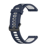 20mmツートーンストライプシリコンウォッチバンド、Samsung Galaxy Watch 5 40mm用、Samsung Galaxy Watch 5 44mm用、Samsung Galaxy Watch 5 Pro 45mm用