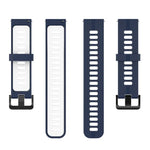 20mmツートーンストライプシリコンウォッチバンド、Samsung Galaxy Watch 5 40mm用、Samsung Galaxy Watch 5 44mm用、Samsung Galaxy Watch 5 Pro 45mm用