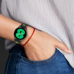 20mmツートーンストライプシリコンウォッチバンド、Samsung Galaxy Watch 5 40mm用、Samsung Galaxy Watch 5 44mm用、Samsung Galaxy Watch 5 Pro 45mm用