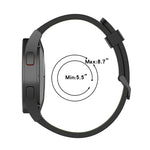 20mmツートーンストライプシリコンウォッチバンド、Samsung Galaxy Watch 5 40mm用、Samsung Galaxy Watch 5 44mm用、Samsung Galaxy Watch 5 Pro 45mm用