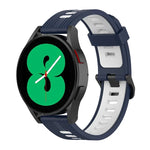 20mmツートーンストライプシリコンウォッチバンド、Samsung Galaxy Watch 5 40mm用、Samsung Galaxy Watch 5 44mm用、Samsung Galaxy Watch 5 Pro 45mm用