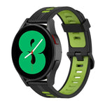 20mmツートーンストライプシリコンウォッチバンド、Samsung Galaxy Watch 5 40mm用、Samsung Galaxy Watch 5 44mm用、Samsung Galaxy Watch 5 Pro 45mm用