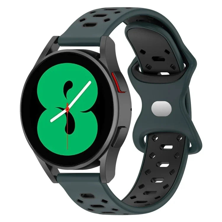 20mmツートーンダイヤモンドシリコンウォッチバンド、Samsung Galaxy Watch 5 40mm用、Samsung Galaxy Watch 5 44mm用、Samsung Galaxy Watch 5 Pro 45mm用