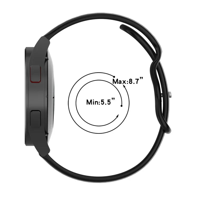 20mmツートーンダイヤモンドシリコンウォッチバンド、Samsung Galaxy Watch 5 40mm用、Samsung Galaxy Watch 5 44mm用、Samsung Galaxy Watch 5 Pro 45mm用