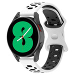 20mmツートーンダイヤモンドシリコンウォッチバンド、Samsung Galaxy Watch 5 40mm用、Samsung Galaxy Watch 5 44mm用、Samsung Galaxy Watch 5 Pro 45mm用