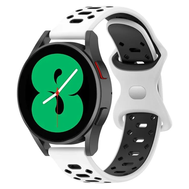 20mmツートーンダイヤモンドシリコンウォッチバンド、Samsung Galaxy Watch 5 40mm用、Samsung Galaxy Watch 5 44mm用、Samsung Galaxy Watch 5 Pro 45mm用