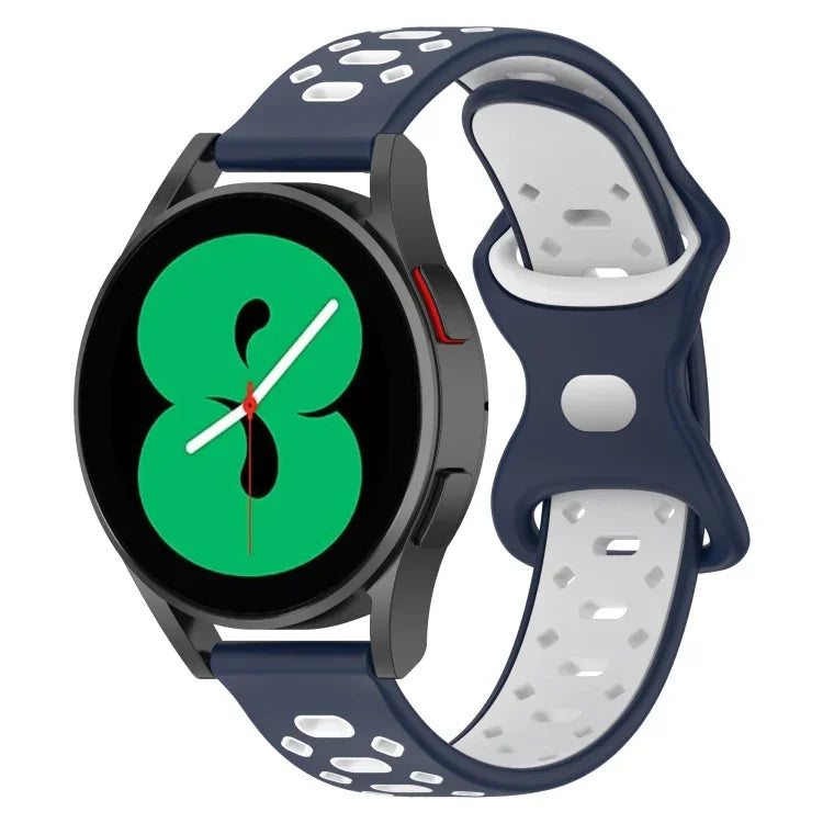 20mmツートーンダイヤモンドシリコンウォッチバンド、Samsung Galaxy Watch 5 40mm用、Samsung Galaxy Watch 5 44mm用、Samsung Galaxy Watch 5 Pro 45mm用