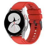 20mm ブラックバックル ステップシリコンウォッチバンド、Samsung Galaxy Watch 5 40mm用、Samsung Galaxy Watch 5 44mm用、Samsung Galaxy Watch 5 Pro 45mm用