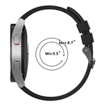 20mm ブラックバックル ステップシリコンウォッチバンド、Samsung Galaxy Watch 5 40mm用、Samsung Galaxy Watch 5 44mm用、Samsung Galaxy Watch 5 Pro 45mm用