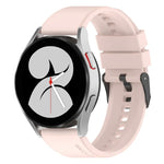 20mm ブラックバックル ステップシリコンウォッチバンド、Samsung Galaxy Watch 5 40mm用、Samsung Galaxy Watch 5 44mm用、Samsung Galaxy Watch 5 Pro 45mm用