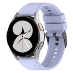 20mm ブラックバックル ステップシリコンウォッチバンド、Samsung Galaxy Watch 5 40mm用、Samsung Galaxy Watch 5 44mm用、Samsung Galaxy Watch 5 Pro 45mm用