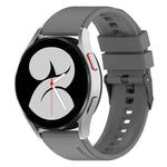 20mm ブラックバックル ステップシリコンウォッチバンド、Samsung Galaxy Watch 5 40mm用、Samsung Galaxy Watch 5 44mm用、Samsung Galaxy Watch 5 Pro 45mm用