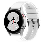 20mm ブラックバックル ステップシリコンウォッチバンド、Samsung Galaxy Watch 5 40mm用、Samsung Galaxy Watch 5 44mm用、Samsung Galaxy Watch 5 Pro 45mm用