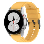 20mm ブラックバックル ステップシリコンウォッチバンド、Samsung Galaxy Watch 5 40mm用、Samsung Galaxy Watch 5 44mm用、Samsung Galaxy Watch 5 Pro 45mm用