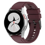 20mm ブラックバックル ステップシリコンウォッチバンド、Samsung Galaxy Watch 5 40mm用、Samsung Galaxy Watch 5 44mm用、Samsung Galaxy Watch 5 Pro 45mm用