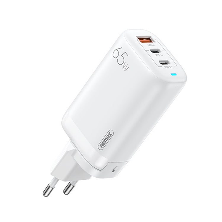 REMAX RP-U55 Territoryシリーズ 65W USB+デュアルUSB-C / Type-Cインターフェース急速充電器、EUプラグ、UKプラグ、CNプラグ
