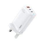 REMAX RP-U55 Territoryシリーズ 65W USB+デュアルUSB-C / Type-Cインターフェース急速充電器、EUプラグ、UKプラグ、CNプラグ