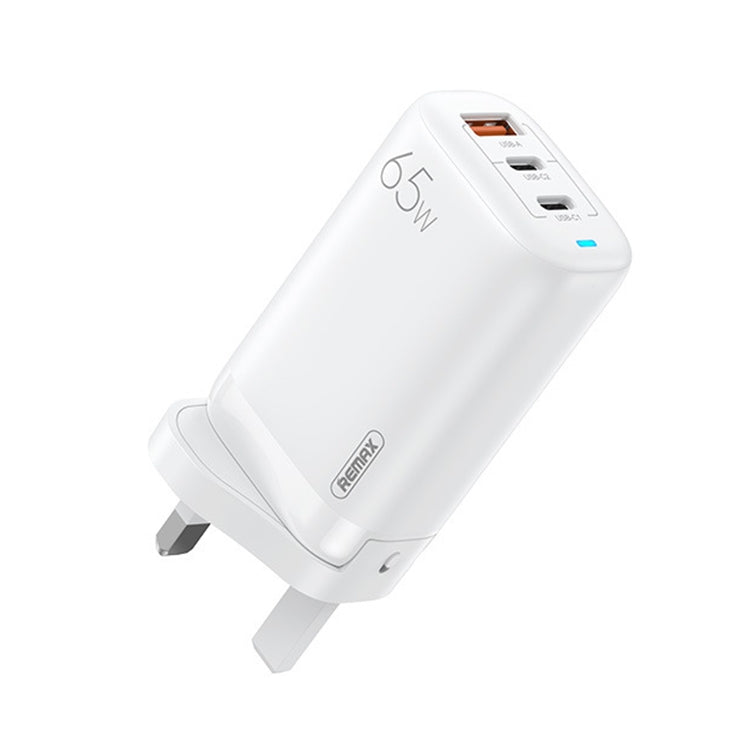 REMAX RP-U55 Territoryシリーズ 65W USB+デュアルUSB-C / Type-Cインターフェース急速充電器、EUプラグ、UKプラグ、CNプラグ