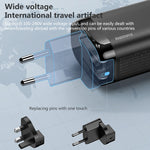 REMAX RP-U55 Territoryシリーズ 65W USB+デュアルUSB-C / Type-Cインターフェース急速充電器、EUプラグ、UKプラグ、CNプラグ