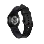 シリコン＋レザー ブラックバックルウォッチバンド、Samsung Galaxy Watch5 Pro 45mm／5 44mm／5 40mm用